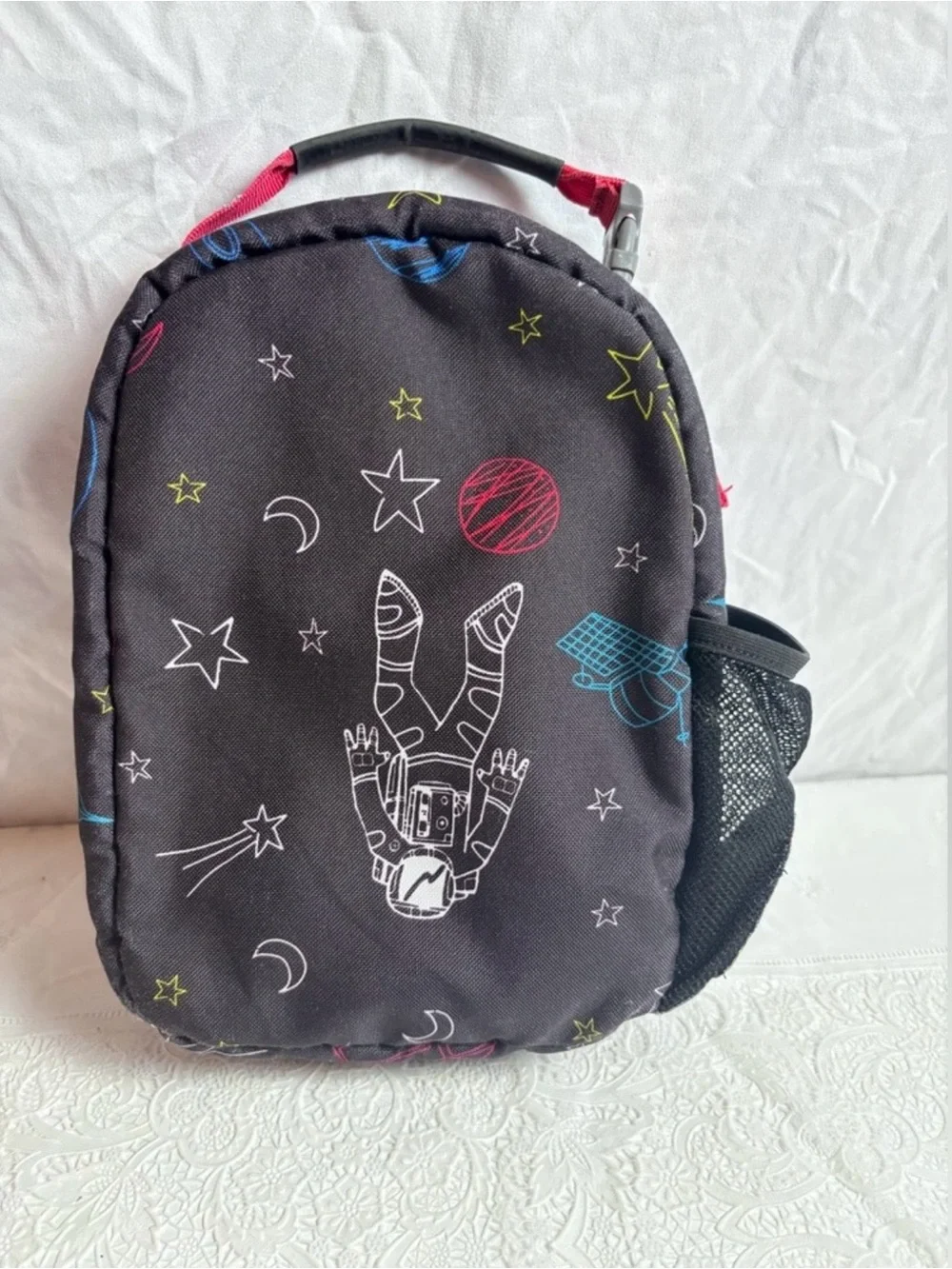 Lands' End Kids Lunch Backpack Space Print, Bento Box Drink Box, Food Container